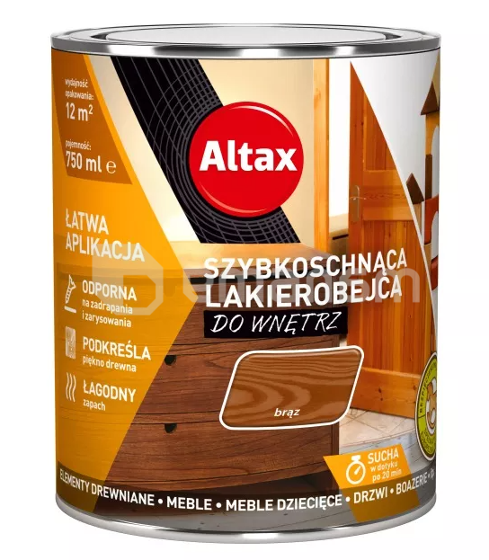 ლაქი ფერადი ინტერიერსითვის Altax ყავისფერი 750 მლ