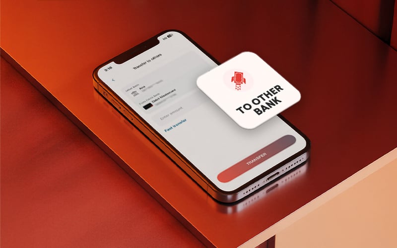 Instant transfers to other banks 24/7 via Mycredo