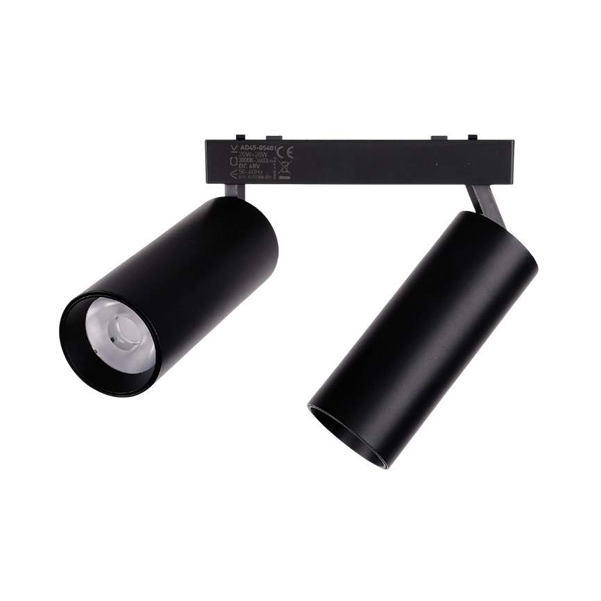 მაგნიტური ტრეკის სანათი ACK LED 10W+10W 3000–6500K IP20 AD45-05391 დიმირებადი