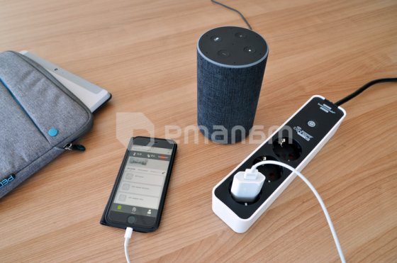 დამაგრძელებელი 3 Brennenstuhl 1,5მ Wi-Fi  თეთრი შავი