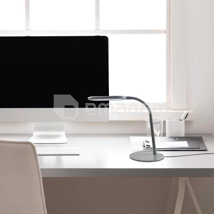 მაგიდის სანათი Rabalux Adelmo 10W 3000 6000K ნაცრისფერი თეთრი 74008