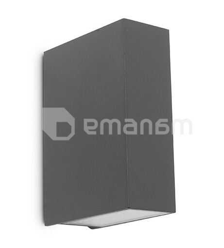 ფასადის სანათი New Light 1652/093 2x 4W მუქი ნაცრისფერი