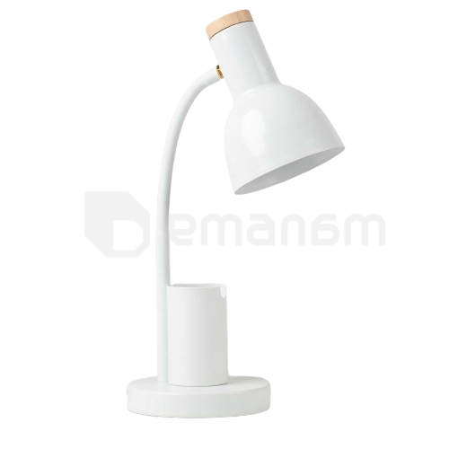 მაგიდის სანათი New Light 1 E27 თეთრი MT45691-1C