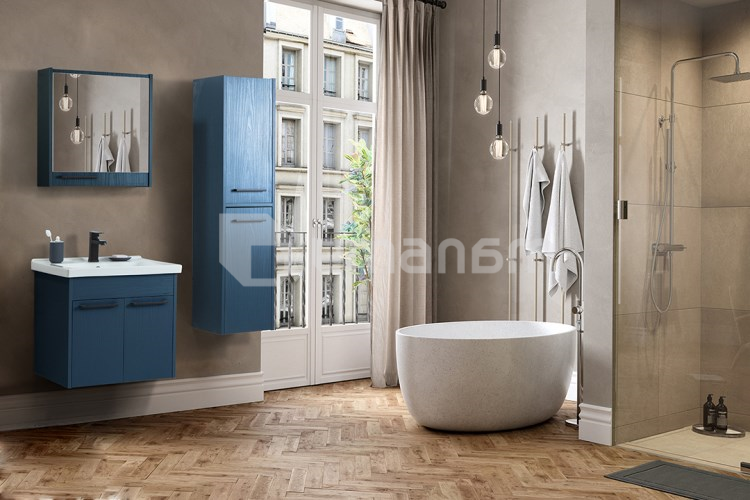 ტუმბო ჩამოსაკიდი ხელსაბანით Martat Sofia 65 Iceland Blue