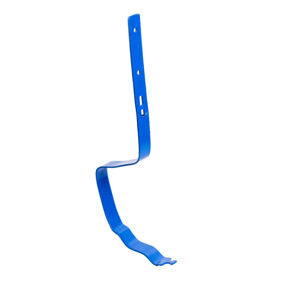 საწვიმარი ღარის სამაგრი 2მმ მოთუთიებული დაფარული საღებავით RAL 5005