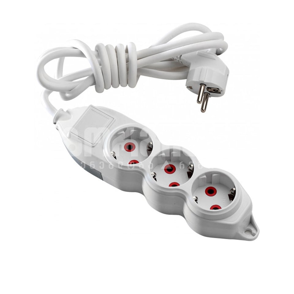 დამაგრძელებელი 3-იანი დამიწებით 2 მ(3*1)ORION-150-010001-312