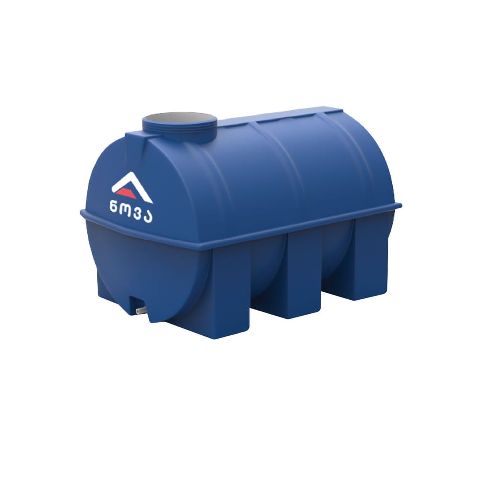 400 ლ ორშრიანი ლურჯი-თეთრი ავზი ცილინდრულ-ჰორიზონტალური NOVA