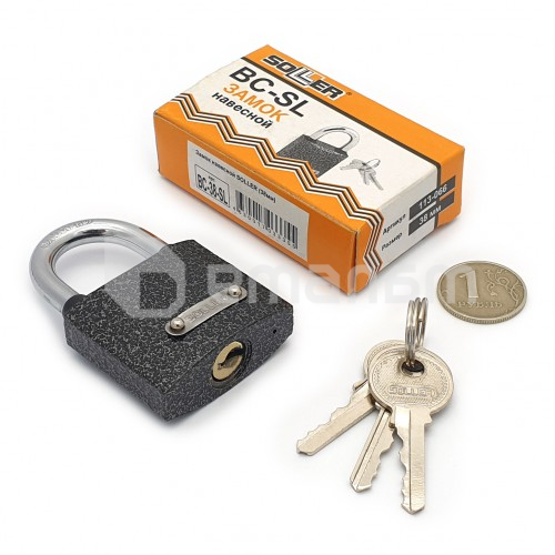 ბოქლომი ჩამოსაკიდი Soller ВС-38-SL 38 მმ