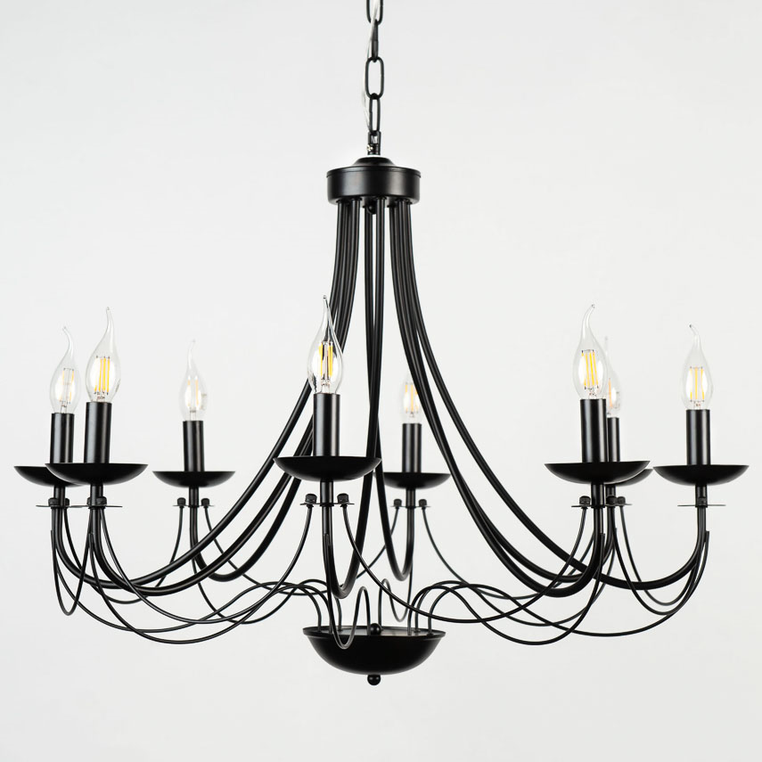 ჭაღი NEW LIGHT 24058-8 შავი