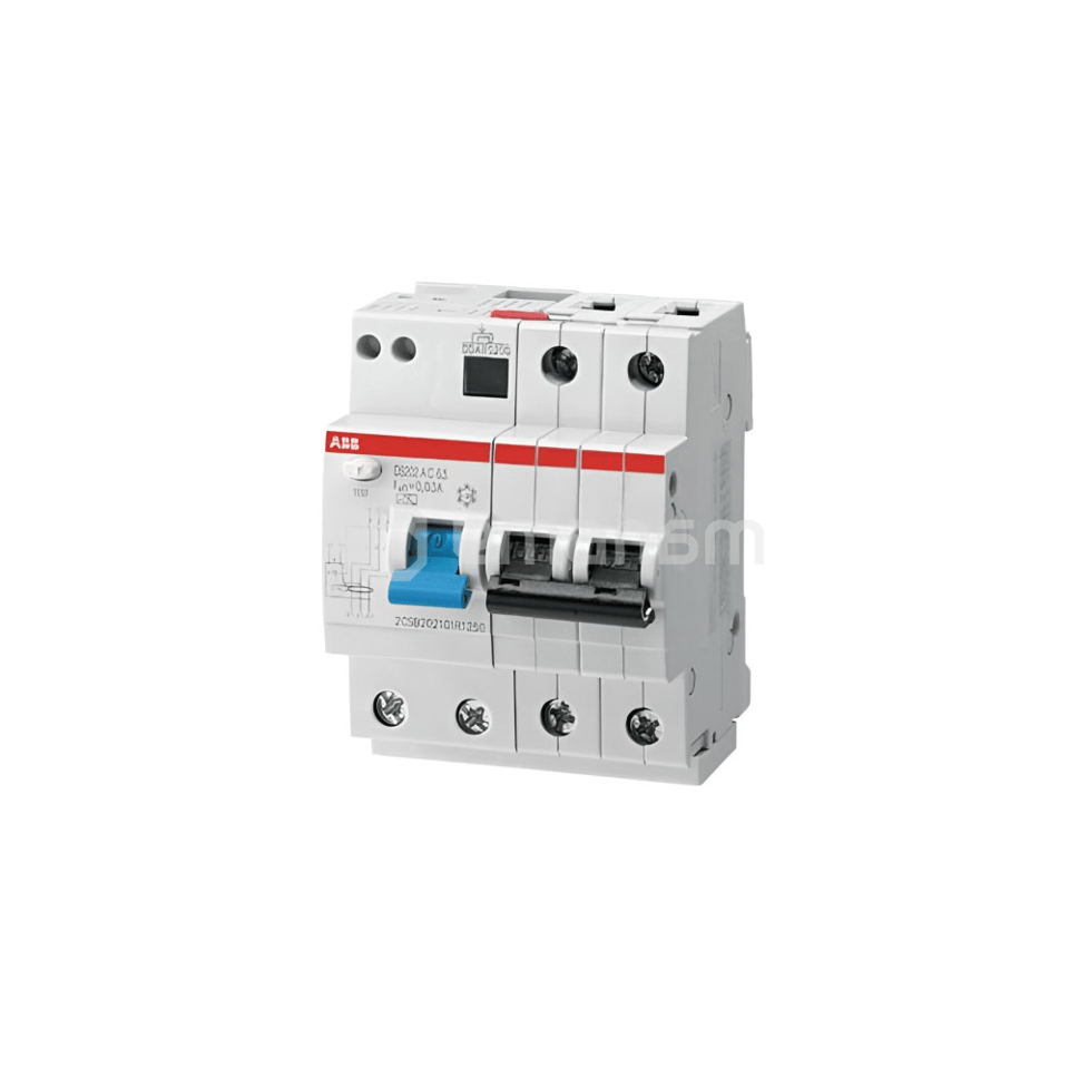მოდულური დიფერენციალური ამომრთველი ABB 230 V AC 6kA 40A 30mA 2 P