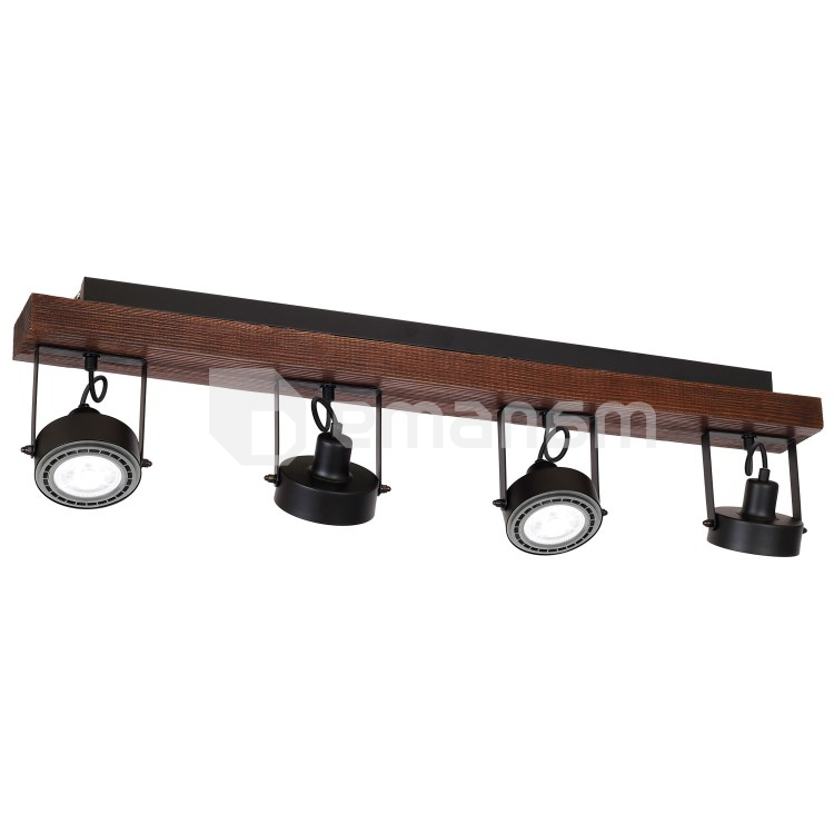 სპოტი Luminex 4 Viva ლითონი შავი ხე 1230