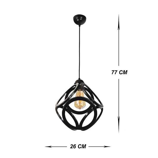 ჭაღი 52237/1 SUNA BLACK  - Venon
