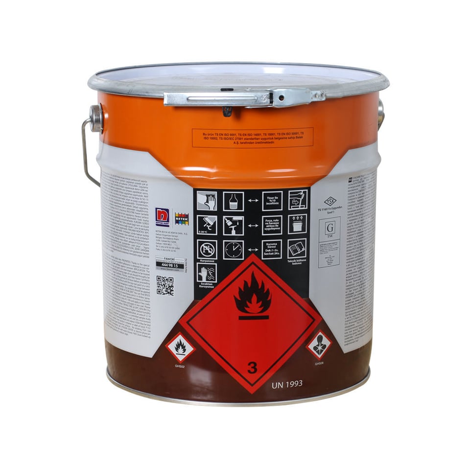 15ლ წითელი ანტიკოროზიული საღებავი FAW.SYN. ANTIPASS KIRMIZI 15LT