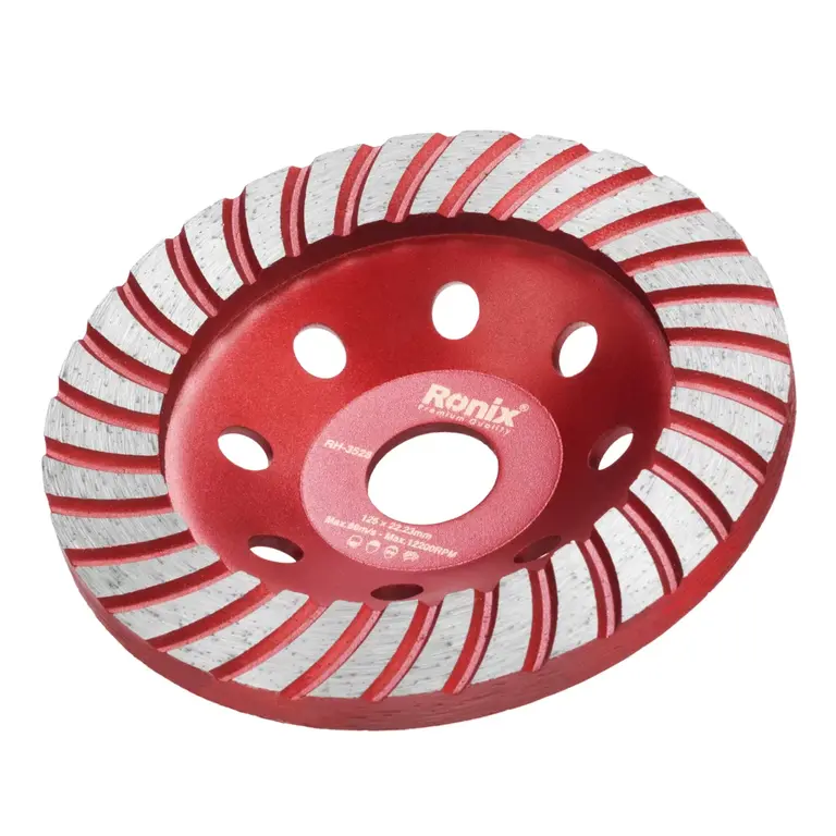 ქვის სახეხი ჯამისებური დისკი Ronix RH-3528, 125მმ