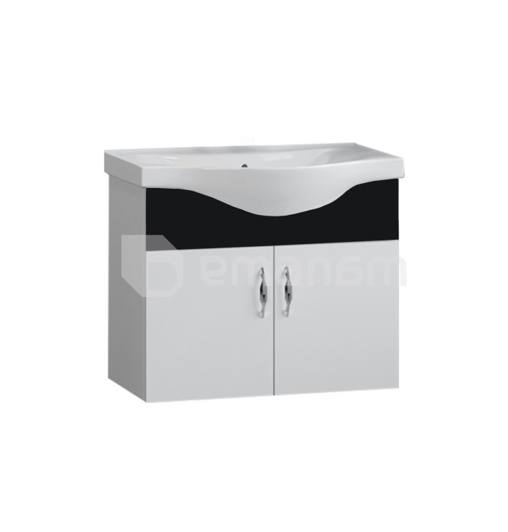 ტუმბო ჩამოსაკიდი ხელსაბანით Denko Akyazi 55 Black