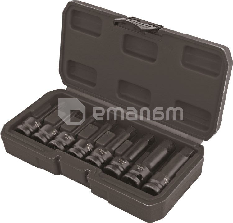 ბიტების ნაკრები მაგნიტური, დარტყმითი Topmaster 338801 H6-H19 8 ც