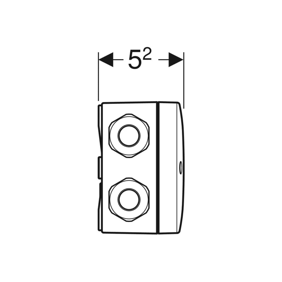 Geberit კომბინირებული გამოსასვლელი სამონტაჟო ყუთი