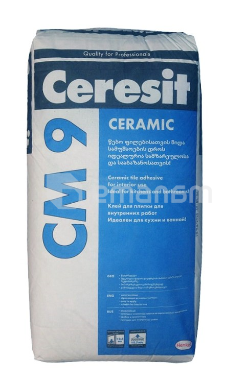 წებო ფილის Ceresit CM9 STANDART T.ADH. 25 კგ
