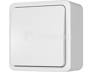 ჩამრთველი Vilma P110-010 ww 1 კლავიშიანი თეთრი