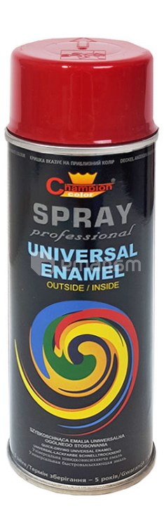 უნივერსალური სპრეი საღებავი Champion Universal Enamel RAL 3003 400 მლ ლალისფერი
