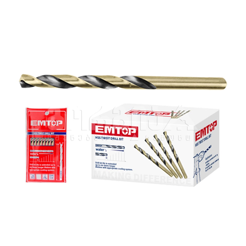 მეტალის HSS ბურღი 5x86მმ Emtop-ETDB10501