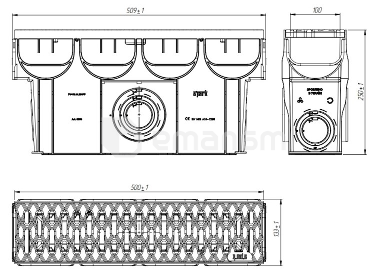 ქვიშისგან დამცავი ცხაურით Standartpark S'park ПУ–10.14.25-ПП 0888081