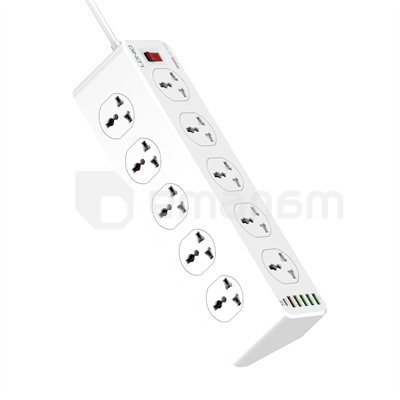 ქსელის ფილტრი LDNIO SC10610 10 2м 2500W 6 USB PD+QC