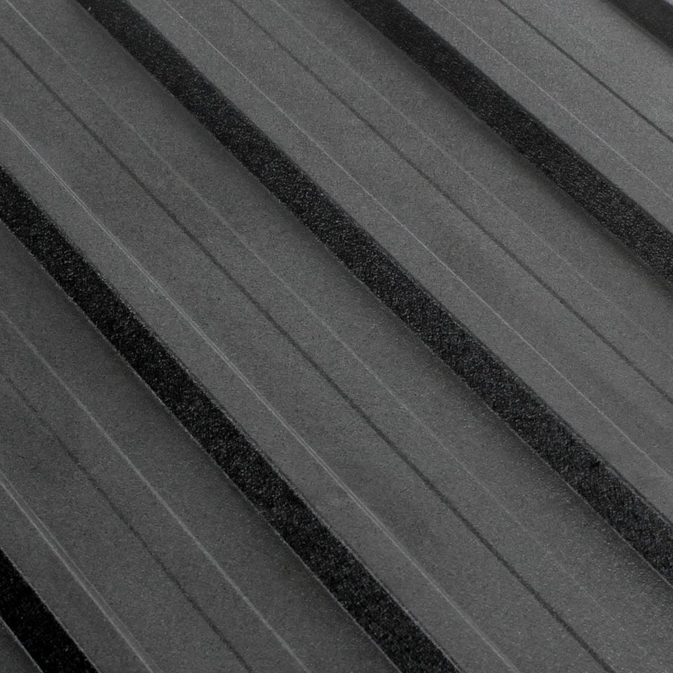 პროფილირებული ფერადი თუნუქის სახურავი 0.45X1150 ხაოიანი RAL7016 NOVA