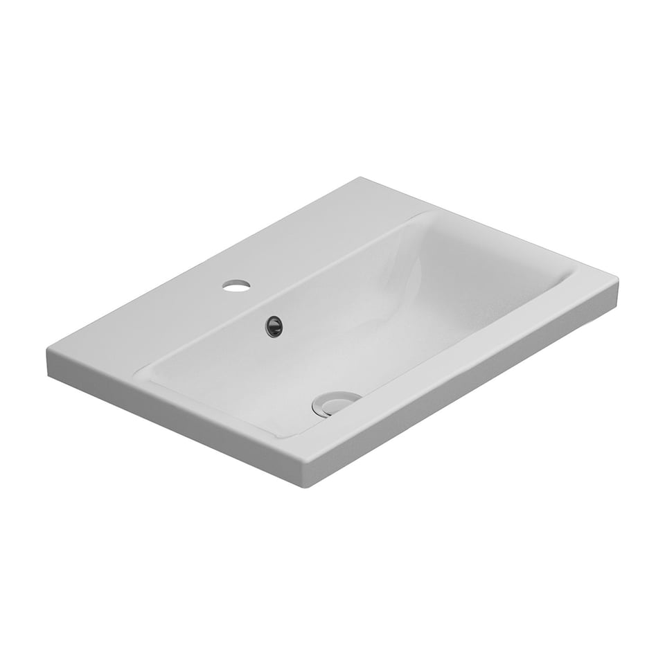 ჩასაშენებელი ხელსაბანი M90WCC0602WG GEM 60სმ თეთრი პრიალა