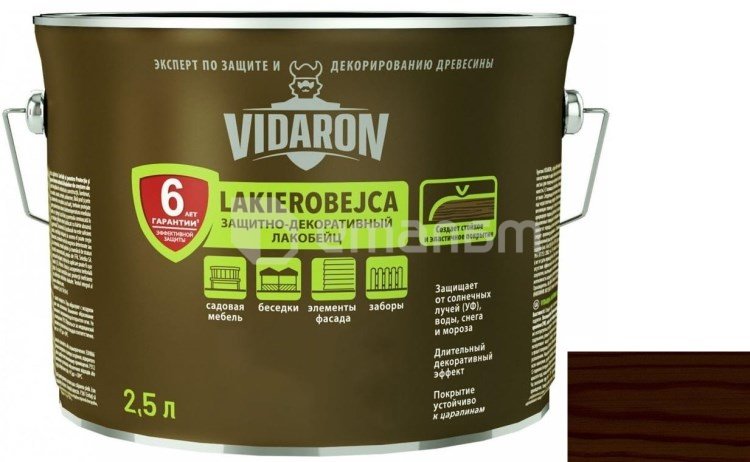 გასაჟღენთი ხის Vidaron Lakobeyc 2.5 ლ L10 აფრიკული ვენგე