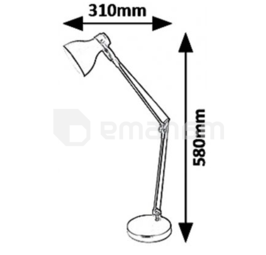 მაგიდის სანათი Rabalux CARTER Е14 ლითონი ბეჟი