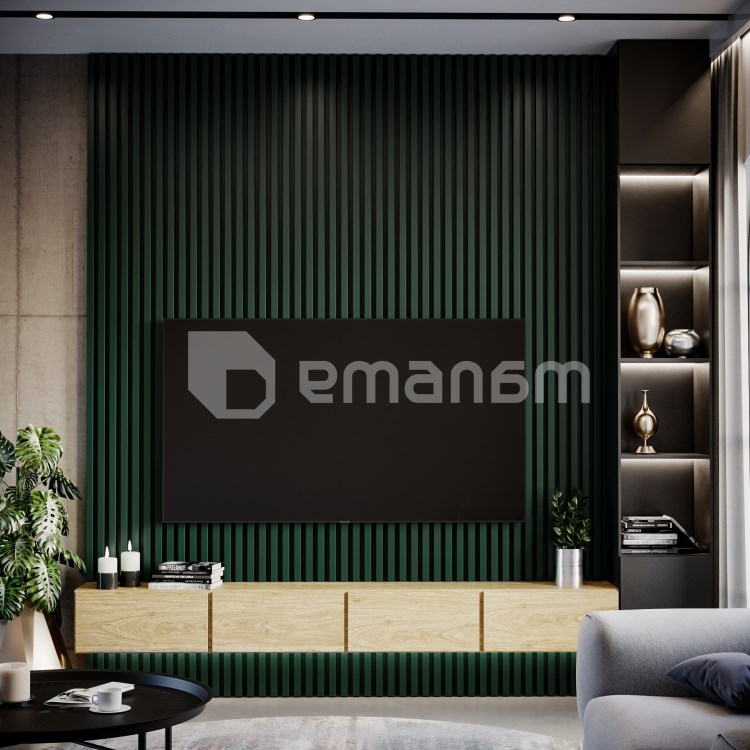 დეკორატიული რეიკა Lamele3D Bottle Green 2750x40x30 მმ