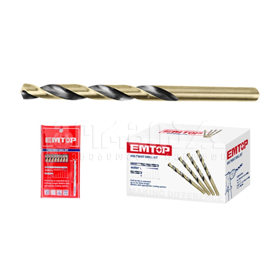 მეტალის HSS ბურღი 10x113მმ Emtop-ETDB11001