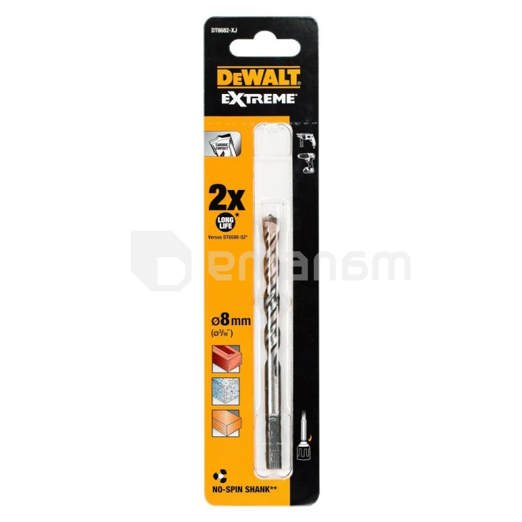 ბურღი ბეტონის DeWalt EXTREME DT6682-XJ 8x120 მმ