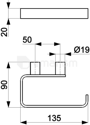 ტუალეტის ქაღალდის საკიდი KFA GOLD