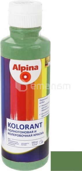 საღებარი Alpina Kolorant 500 მლ გვიმსრისფერი მწვანე 651917