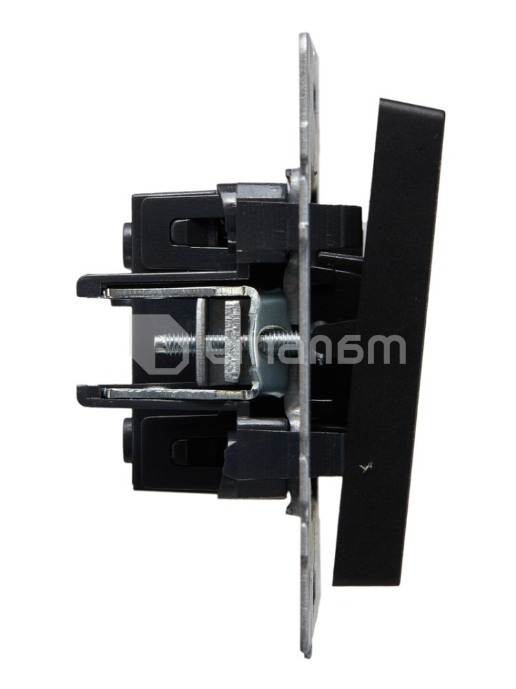 ჩამრთველი IEK BRITE 1 10A VC10-1-0-BrB შავი