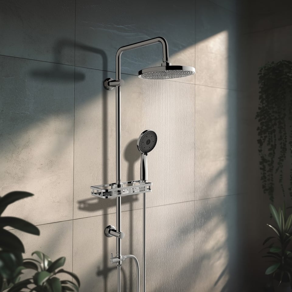 საშხაპე სისტემა Rubineta Silverflow Chrome 624147