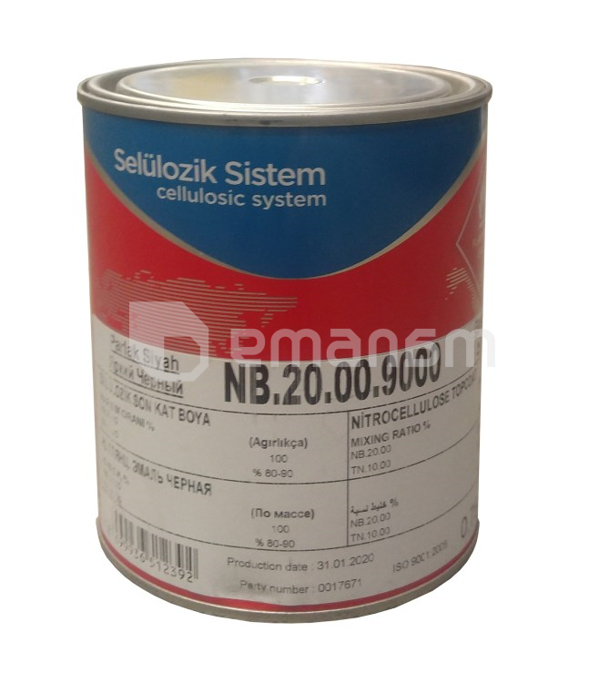 ემალი ნიტრო Polchem NB.20.00.9000 0.75 ლ პრიალა შავი