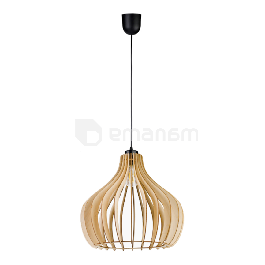 საკიდელი ADVITI ROLLO Ø400 1 E27 შავი ხე