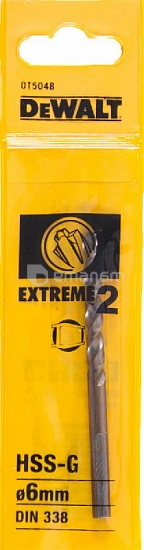 ბურღი ლითონისთვის DeWalt DT5048 6x57/93 მმ