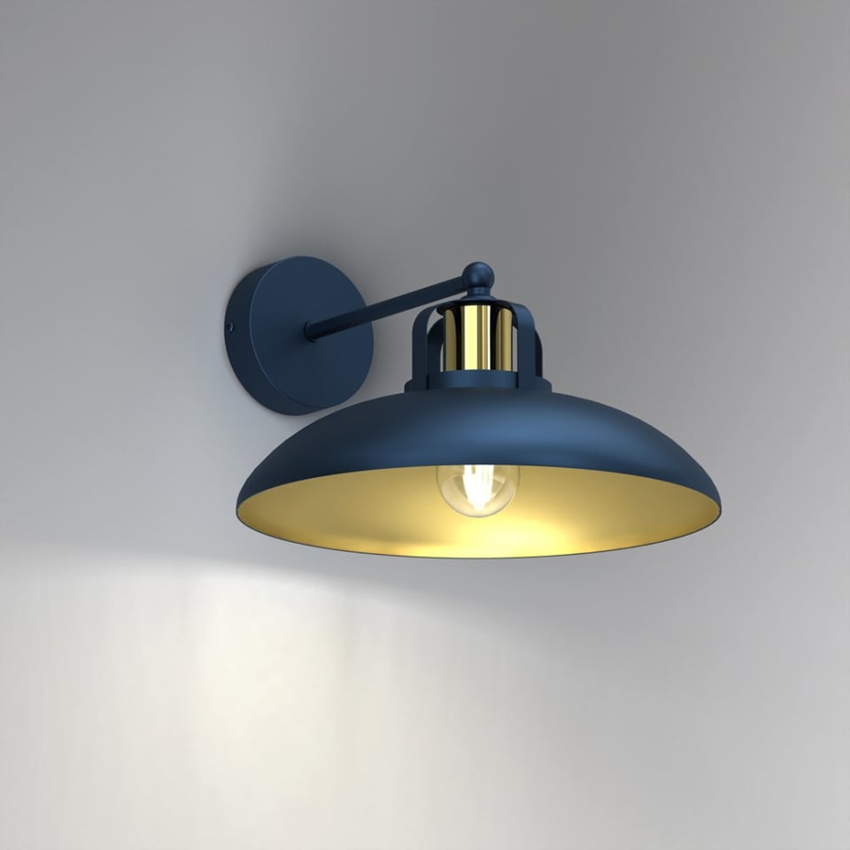 ბრა Milagro MLP7712 1 E27 FELIX NAVY BLUE GOLD