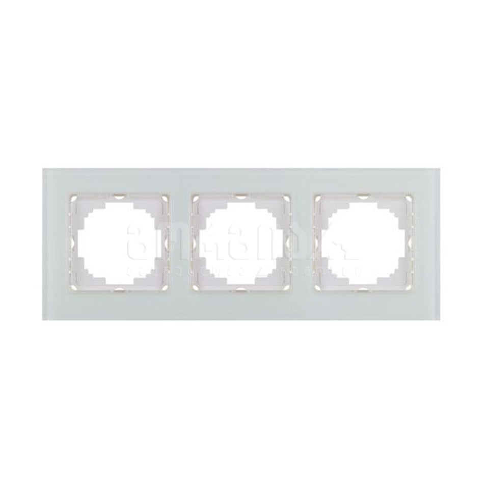 მინის სამიანი ჩარჩო alegra white - 25WH0093