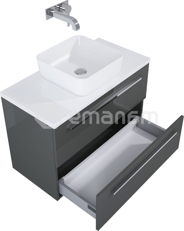 ტუმბო ჩამოსაკიდი Elita Kwadro Plus 166771 79.6x39.6 anthracite