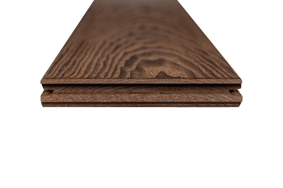 დეკის პროფილი, Thermo-ash (Intense), decking,end matched  D4 sg2 20*150*1500 იფანი კოპიტი M2: 0.225