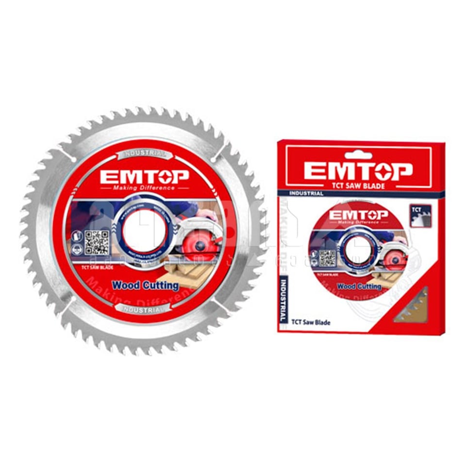 ხის საჭრელი დისკი ცირკულისთვის 185მმ 60T Emtop-ETCT118513