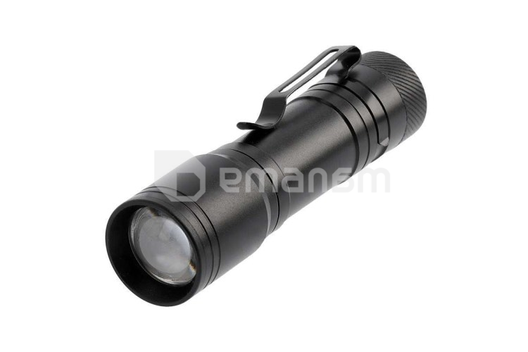 ფანარი GTV LED 1 AA 3W 200lm 6400K 250m IP44  შავი