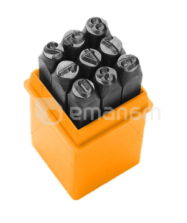 საბეჭდი ციფრების ნაკრები TOLSEN 25094 3 მმ 9 ც