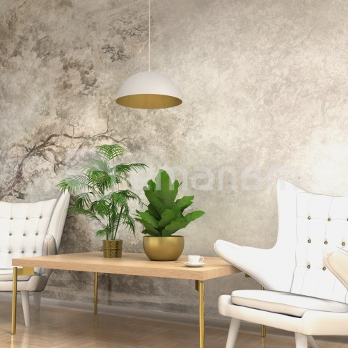 საკიდი Milagro MLP7897 BETA 1 E27 Ø35cm თეთრი ოქროსფერი