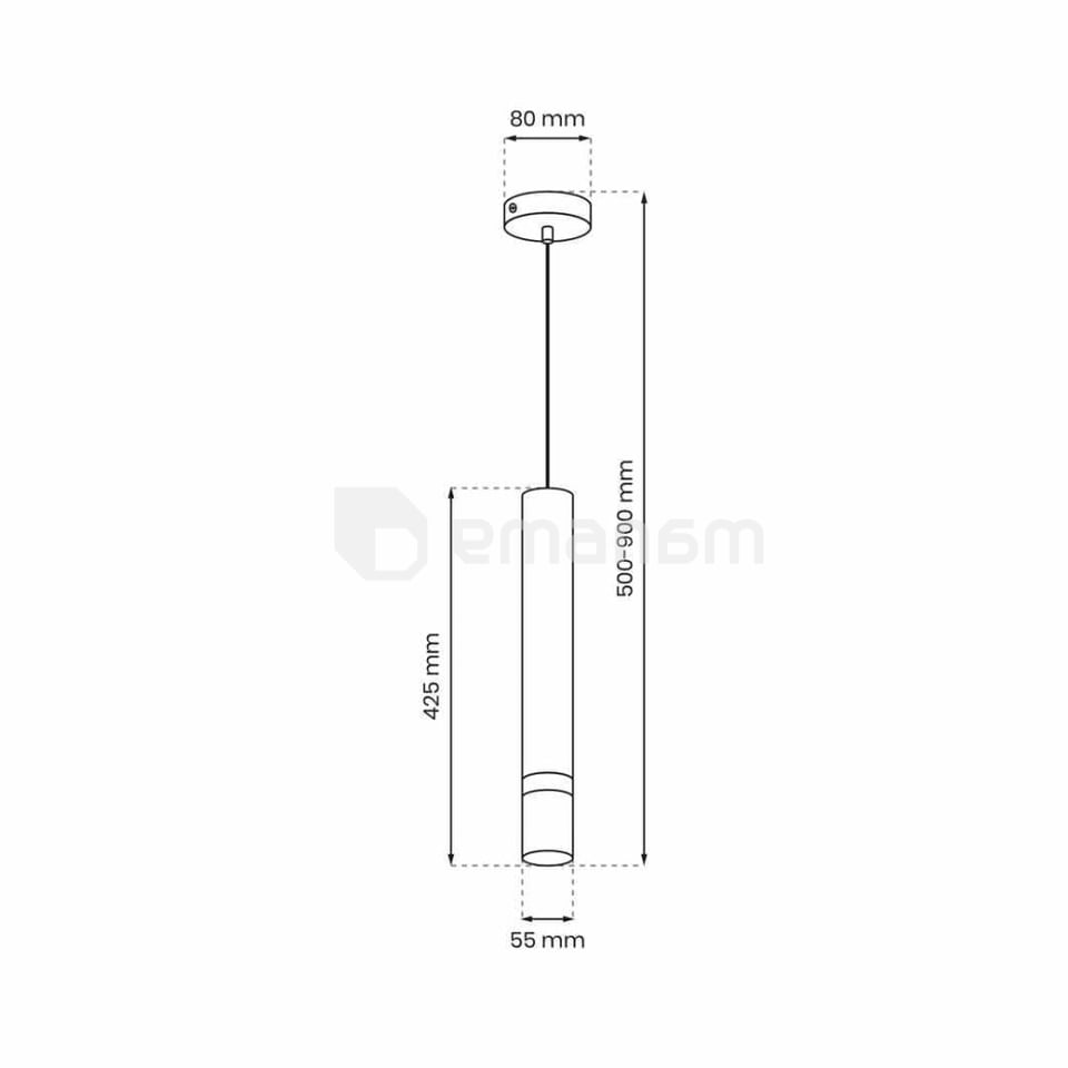 საკიდი Milagro MLP9667 1 GU10 JOKER SATIN ოქროსფერი